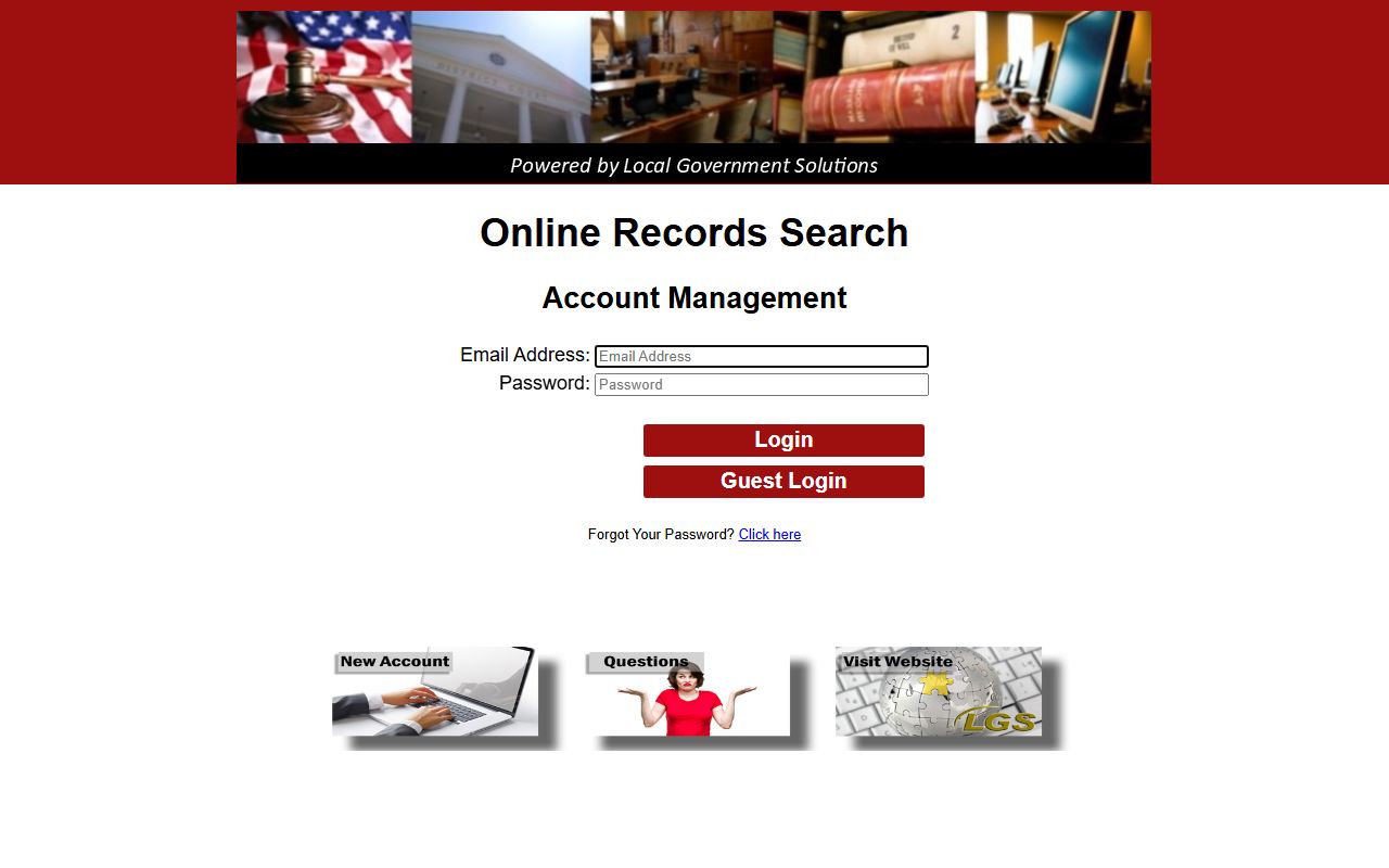 Stonewall County court records after arrest online records login